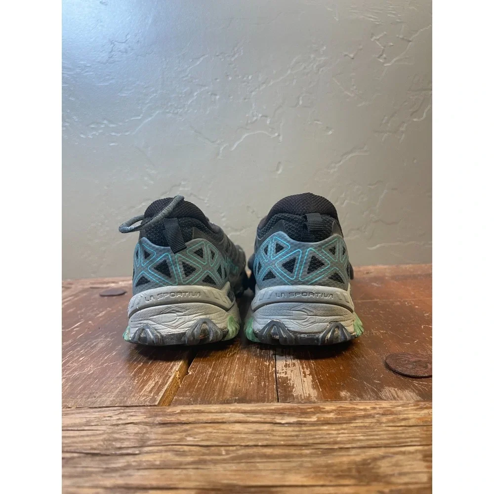 La Sportiva Bushido II Trail Running Shoes Womens 9.5 Blue Sneakers Hiking MTN